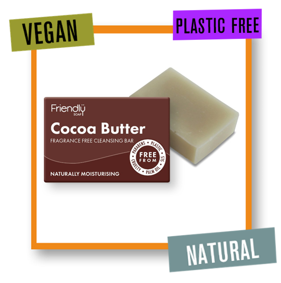 Friendly Soap Fragrance Free Cocoa Butter Facial Cleansing Soap