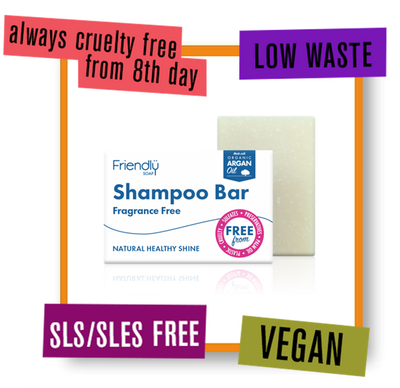 Friendly Soap Shampoo Bar Fragrance Free