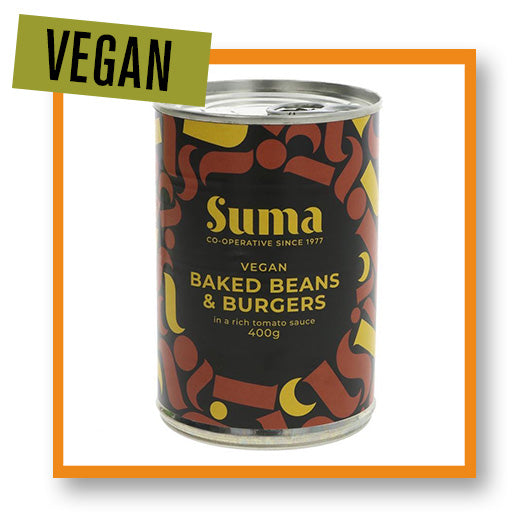 Suma Baked Beans & Vegan Burgers On The Eighth Day