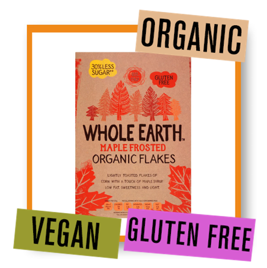 Whole Earth Organic Gluten Free Maple Frosted Flakes