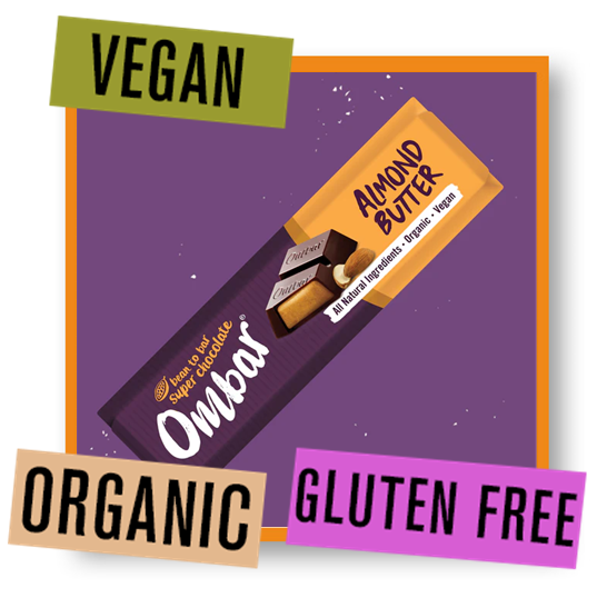 Ombar Almond Butter Filled Vegan Chocolate Bar 42g