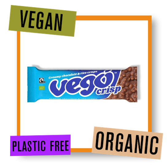 Vego Organic Chocolate & Rice Crisp Bar