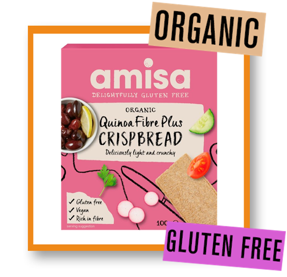 Amisa Organic Crispbread: Quinoa Fibre Plus