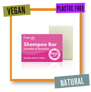 Friendly Soap Lavender & Geranium Healthy Shine Shampoo Bar