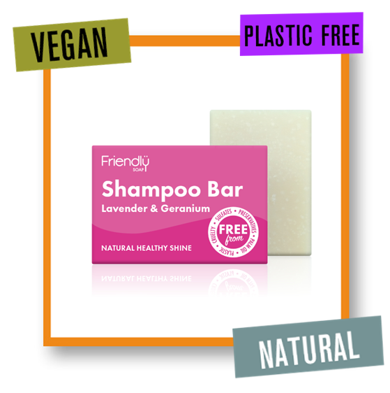 Friendly Soap Lavender & Geranium Healthy Shine Shampoo Bar