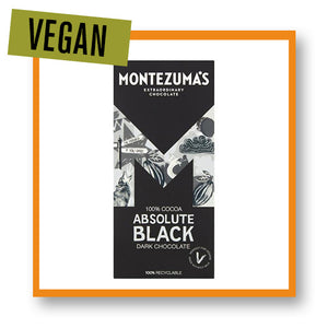 Montezuma Organic Absolute Black 100% Cocoa Chocolate Bar