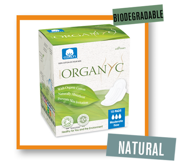 OrganYc Travel Pads Heavy Flow With Wings