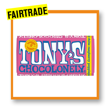 Tony's Chocolonely White Chocolate & Raspberry