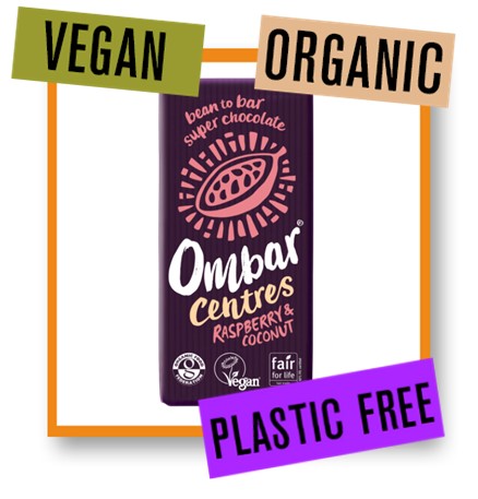 Ombar Organic Chocolate Centres Raspberry & Coconut