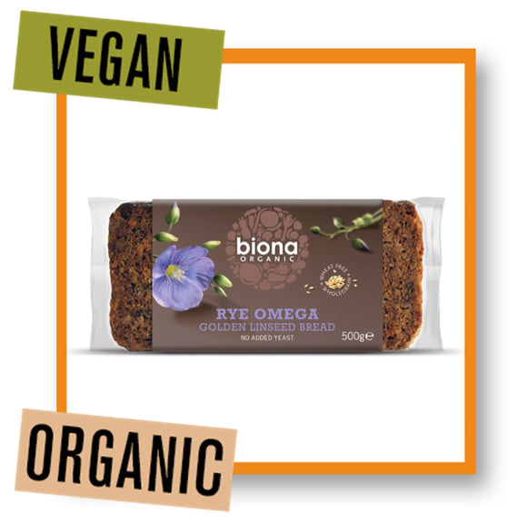 Biona Organic Rye Bread with Golden Linseed