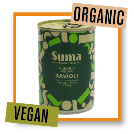 Suma Organic Vegan Ravioli with Vegetable Sauce