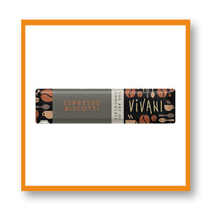 Vivani Espresso Biscotti Chocolate Bar