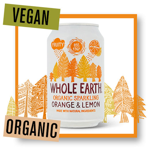 Whole Earth Organic Sparkling Orange & Lemon Drink