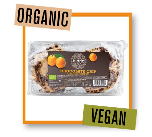 Biona Organic Chocolate Chip & Orange Cookies