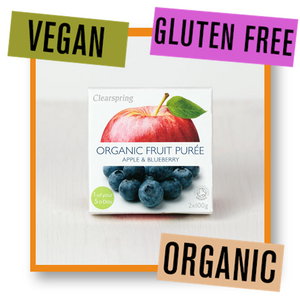 Clearspring Organic Apple & Blueberry Puree