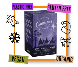 Conscious Chocolate Co. Organic Dark Chocolate Stars Gift Box