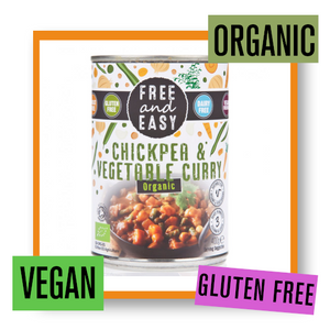 Free & Easy Organic Chickpea & Vegetable Curry