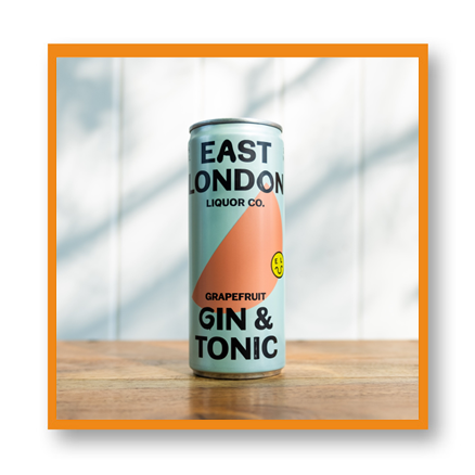 East London Liquor Co Grapefruit Gin & Tonic Pre-mix Can 5%