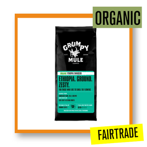 Grumpy Mule Organic Fairtrade Ethiopia Shakisso Ground Coffee