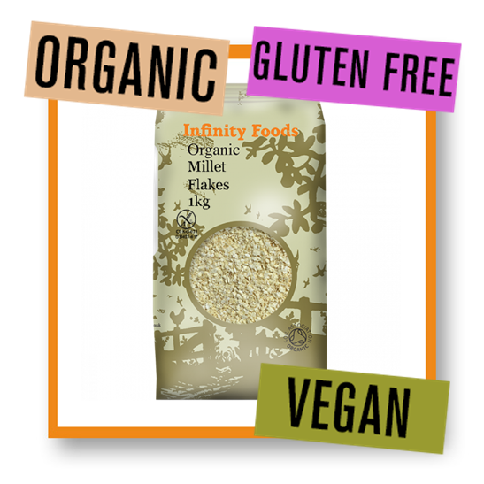 Infinity Foods Organic Gluten Free Millet Flakes