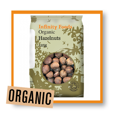 Infinity Foods Organic Whole Roast Hazelnuts