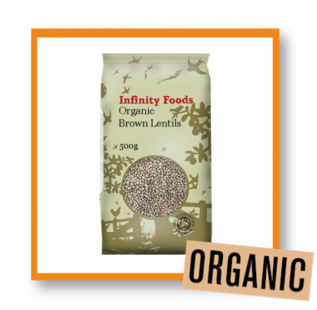 Infinity Foods Organic Dried Brown Lentils
