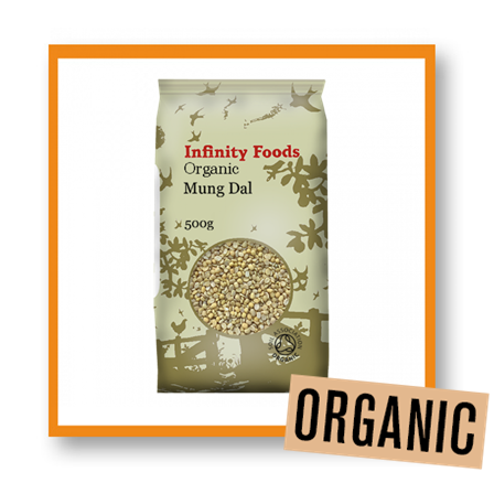 Infinity Foods Organic Dried Mung Dal - Split Hulled Mung Beans