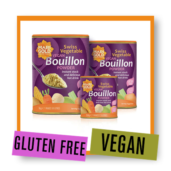 Marigold Swiss Vegetable Vegan Bouillon Reduced Salt