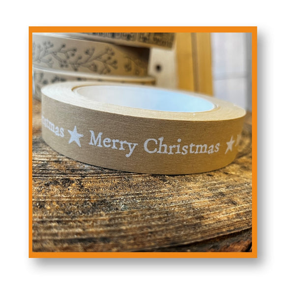 Paper Sticky Tape Merry Christmas Design