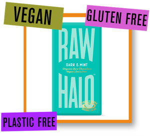 Raw Halo Organic Raw Chocolate Bar Dark with Mint