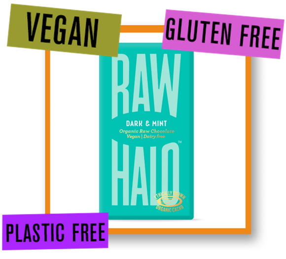 Raw Halo Organic Raw Chocolate Bar Dark with Mint